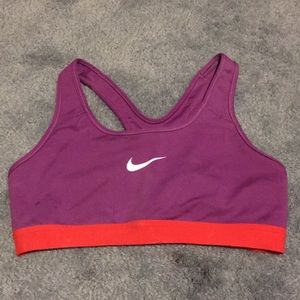 Purple Nike training sports bra - size M